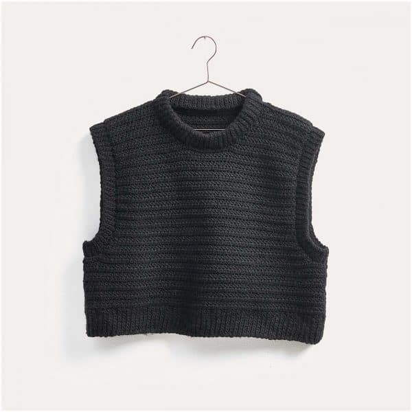 Häkelset Pullunder Modell 01 aus Winter Crochet Collection XL schwarz