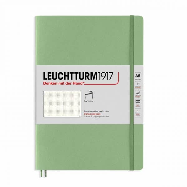 LEUCHTTURM1917 Notizbuch Medium dotted Softcover A5 salbei