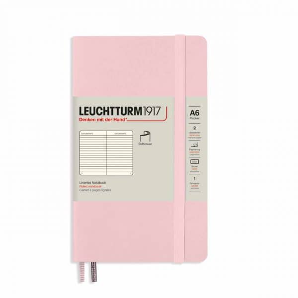 LEUCHTTURM1917 Notizbuch Pocket liniert Softcover A6 puder