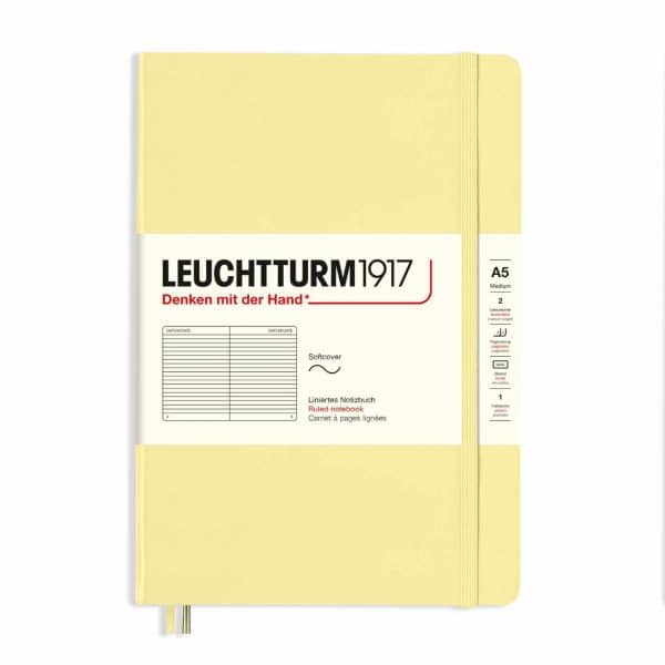 LEUCHTTURM1917 Notizbuch Medium liniert Softcover A5 vanilla