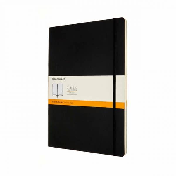 Moleskine Notizbuch liniert Soft Cover schwarz A4