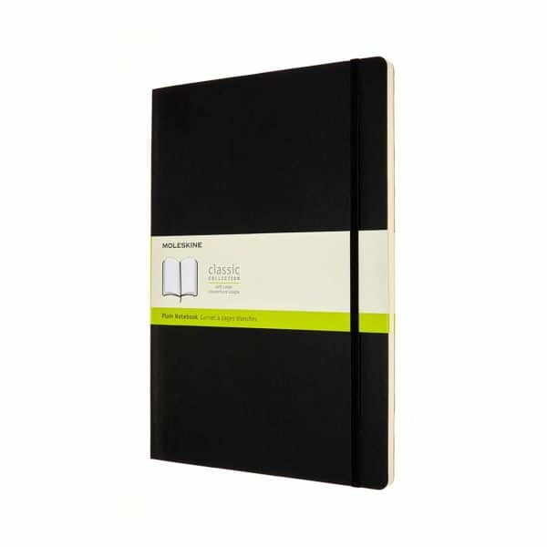 Moleskine Notizbuch blanko Soft Cover schwarz A4