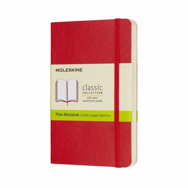 Moleskine Notizbuch blanko Soft Cover A6 scharlachrot