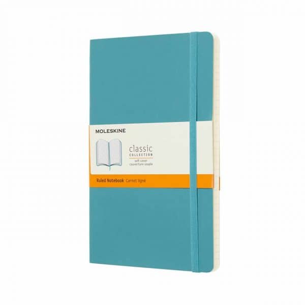 Moleskine Notizbuch liniert Soft Cover A5 riffblau