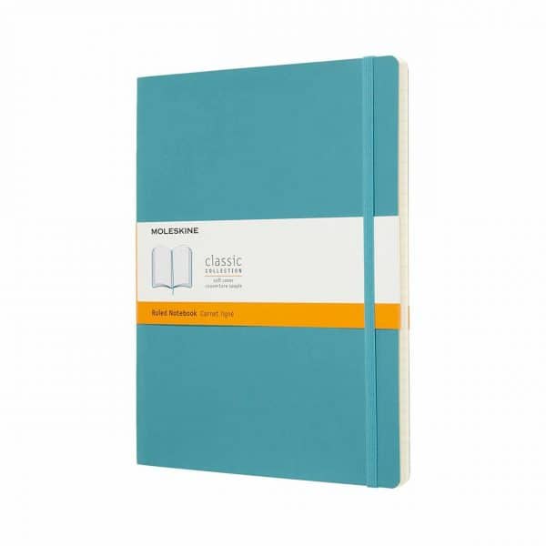 Moleskine Notizbuch XL liniert Soft Cover riffblau