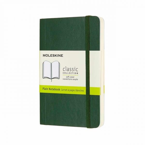 Moleskine Notizbuch blanko Soft Cover A6 myrtengrün