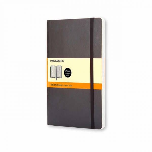 Moleskine Notizbuch liniert Soft Cover A6 schwarz