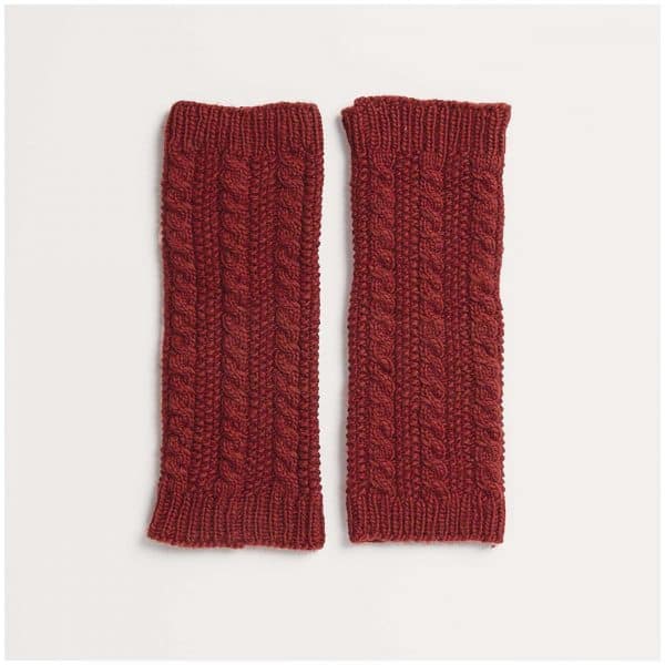 Strickset Beinstulpen Modell 03 aus Kids Nr. 11 110/116 bordeaux