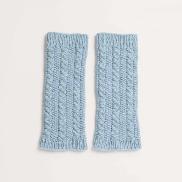 Strickset Beinstulpen Modell 03 aus Kids Nr. 11 146/152 hellblau