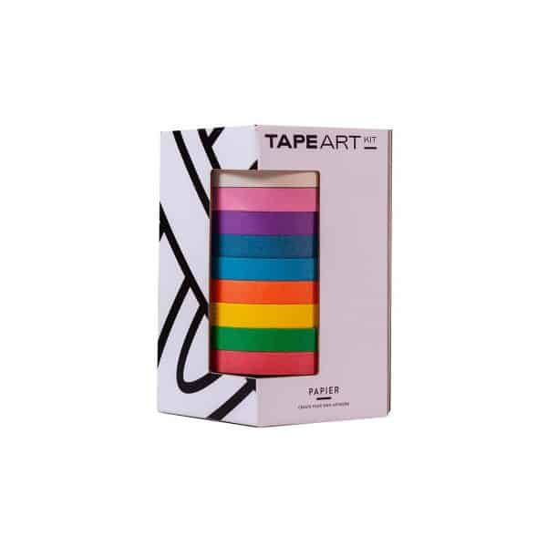 TAPE ART KIT Tape Set Papier Rainbow 15mm 25m 10teilig