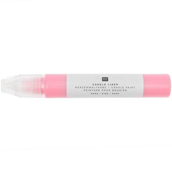 Rico Design Candle Liner Kerzenmalfarbe 30ml rosa