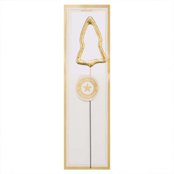 Wondercandle Wunderkerze Symbol Tannenbaum classic gold