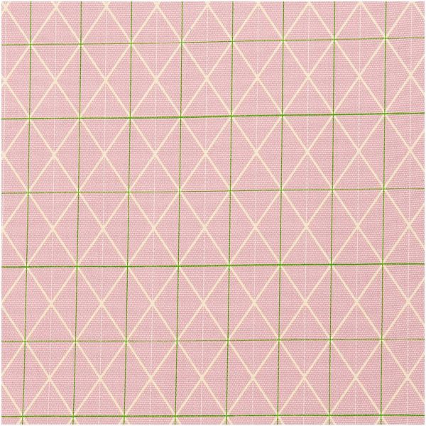 Rico Design Druckstoff Canvas Raster rosa 50x140cm