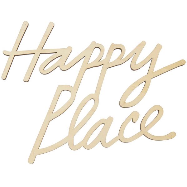 Rico Design Holzschriftzug magnetisch Happy Place 25x20cm