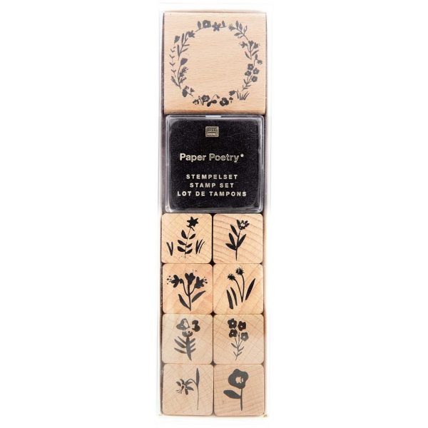 Paper Poetry Stempelset Blumenkranz 9 Stempel