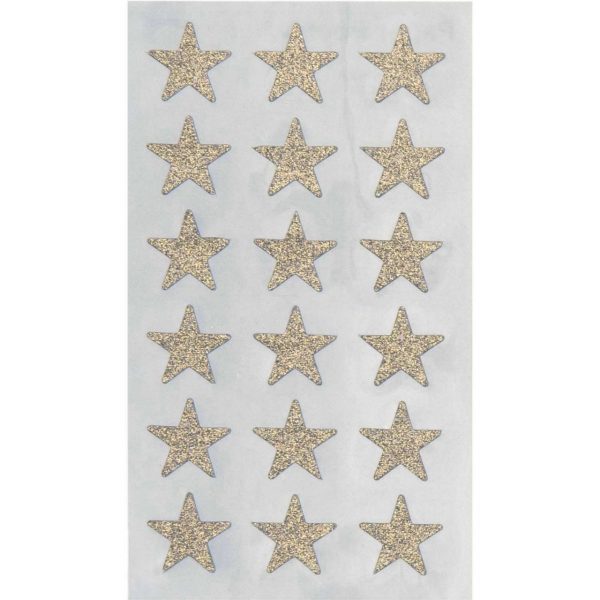 Paper Poetry Sticker Sterne Glitter gold 4 Blatt 16mm