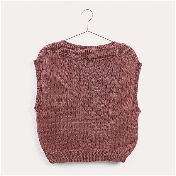 Strickset Top Modell 06 aus Lovewool Nr. 16 38 weinrot