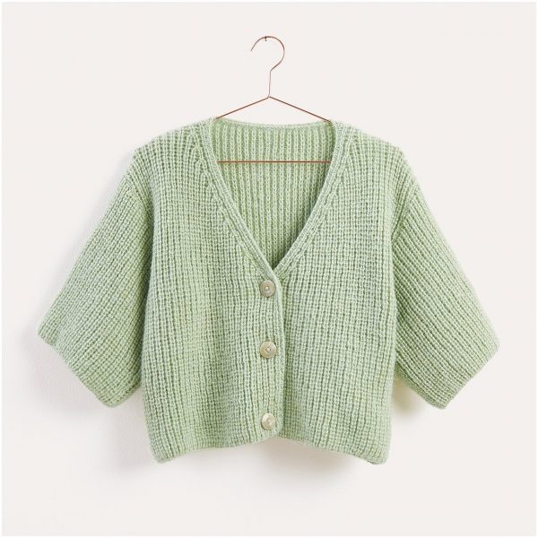 Strickset Jacke Modell 19 aus Lovewool Nr. 16 44/46 aqua