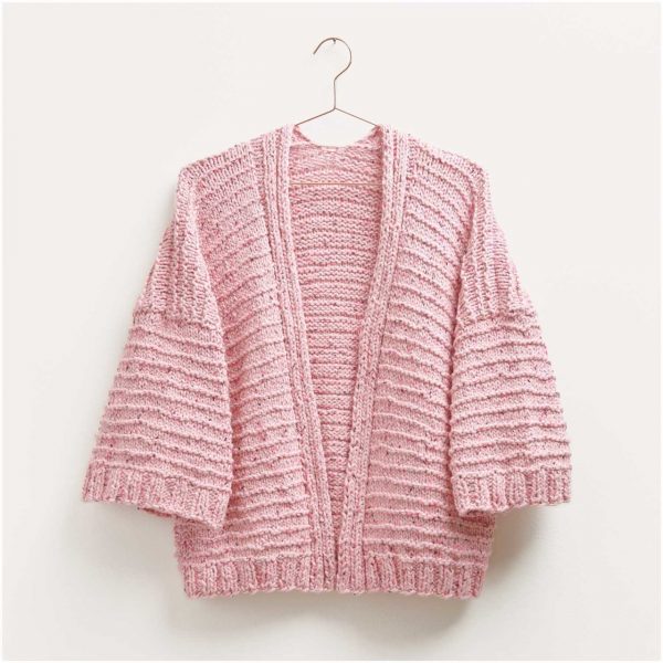 Strickset Jacke Modell 10 aus Made by Me Nr. 16 40/42 rosa/pink